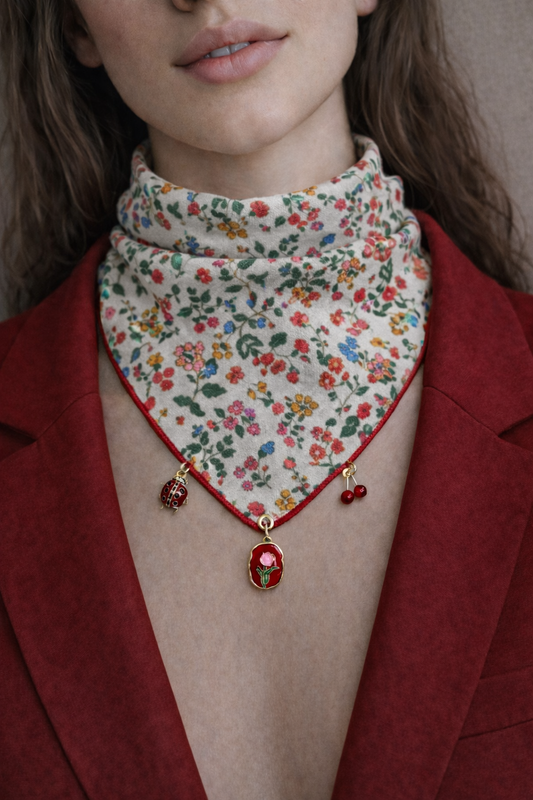 Foulard cherry