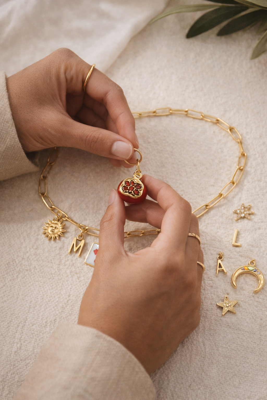 Compose ton bijoux personnalisé – jusqu'à 5 charms