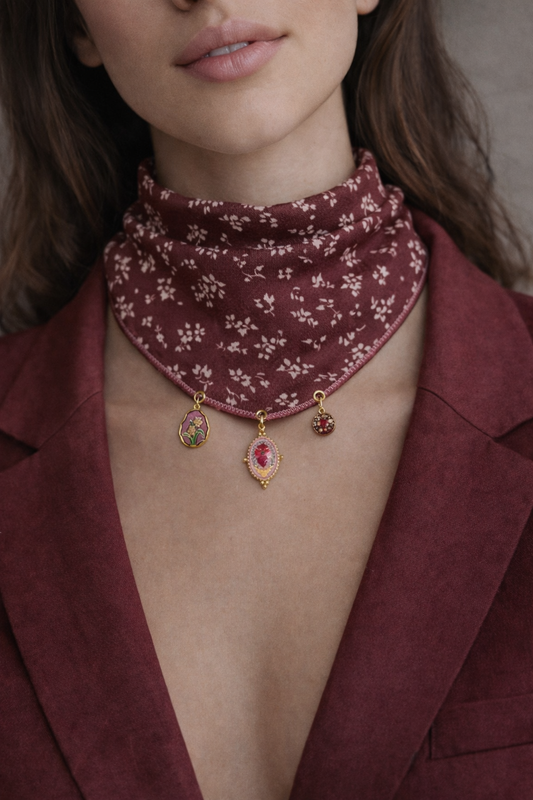 Foulard Scarlet bloom